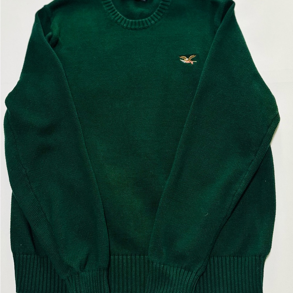 Elegant Forest Green Crewneck Sweater